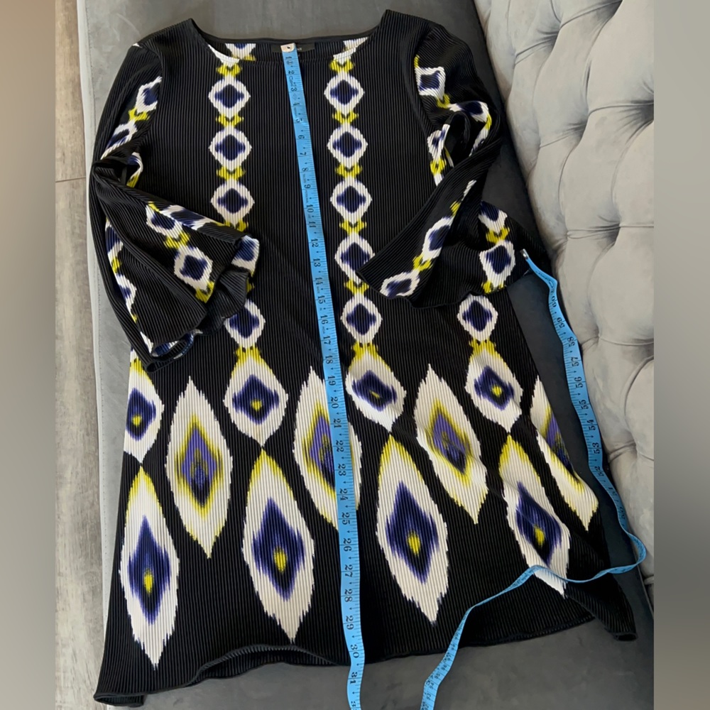 Alfani Printed Crinkle Dress. - Picture 8 of 8